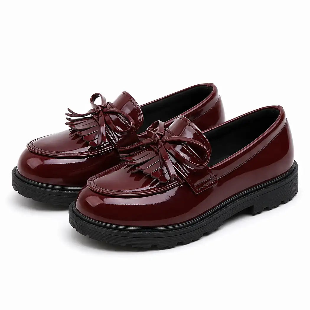Bow Shine Loafers
