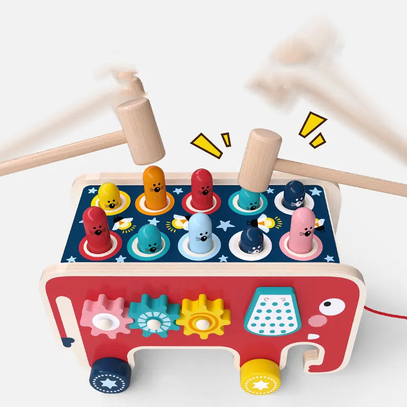 Busy Bus Wooden Pounding Toy