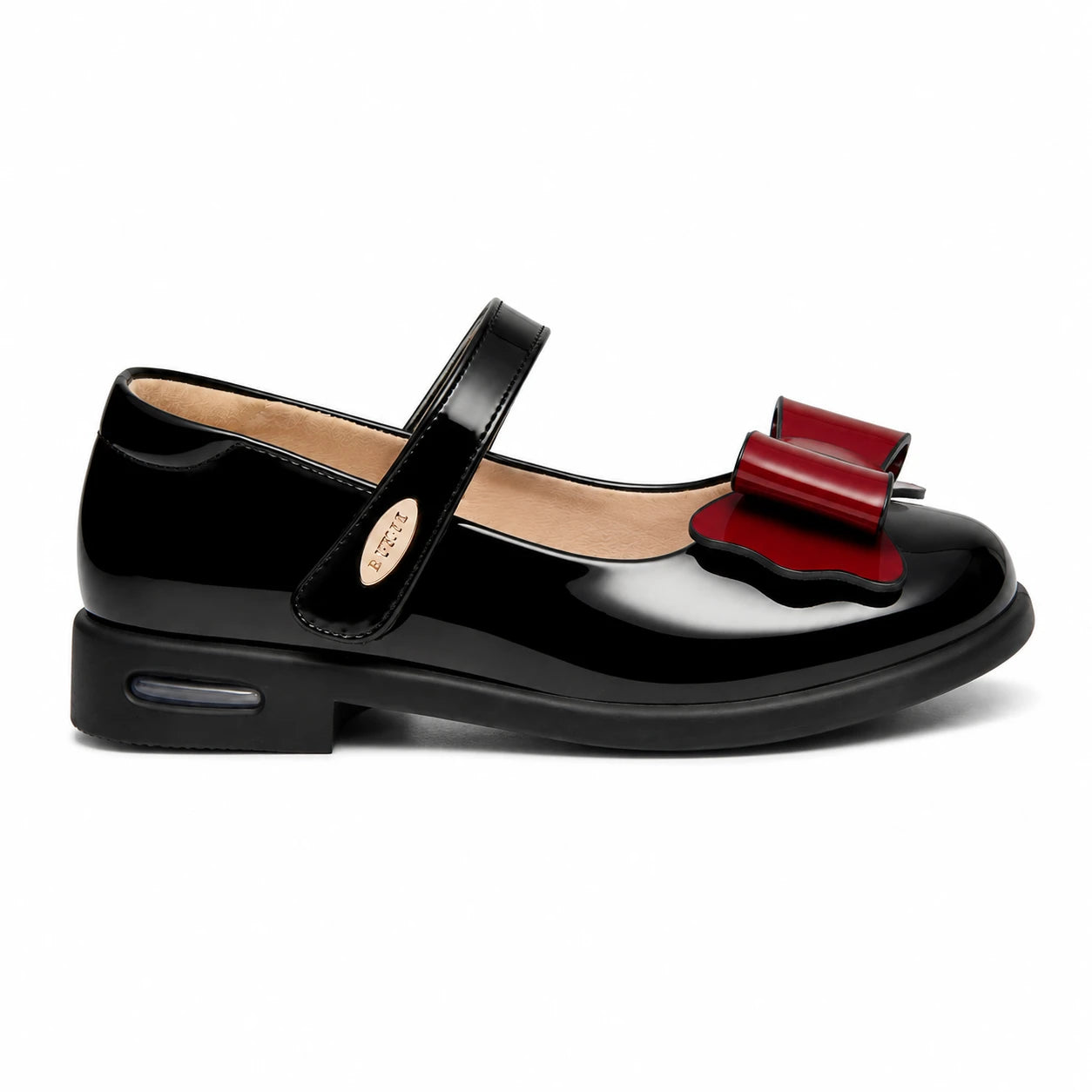 Glossy Bow Mary Janes